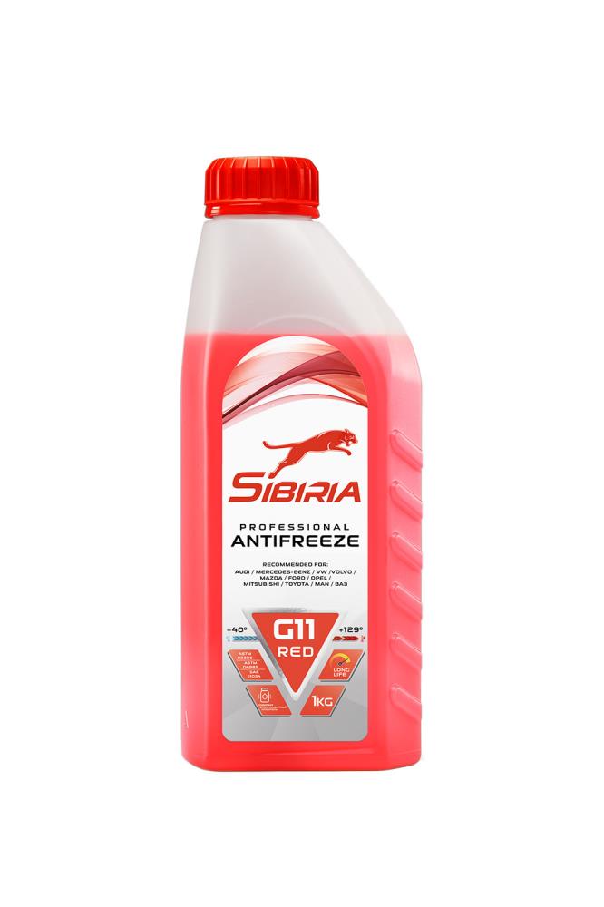 Антифриз SIBIRIA ANTIFREEZE G11 red -40 1кг от магазина Лубриком