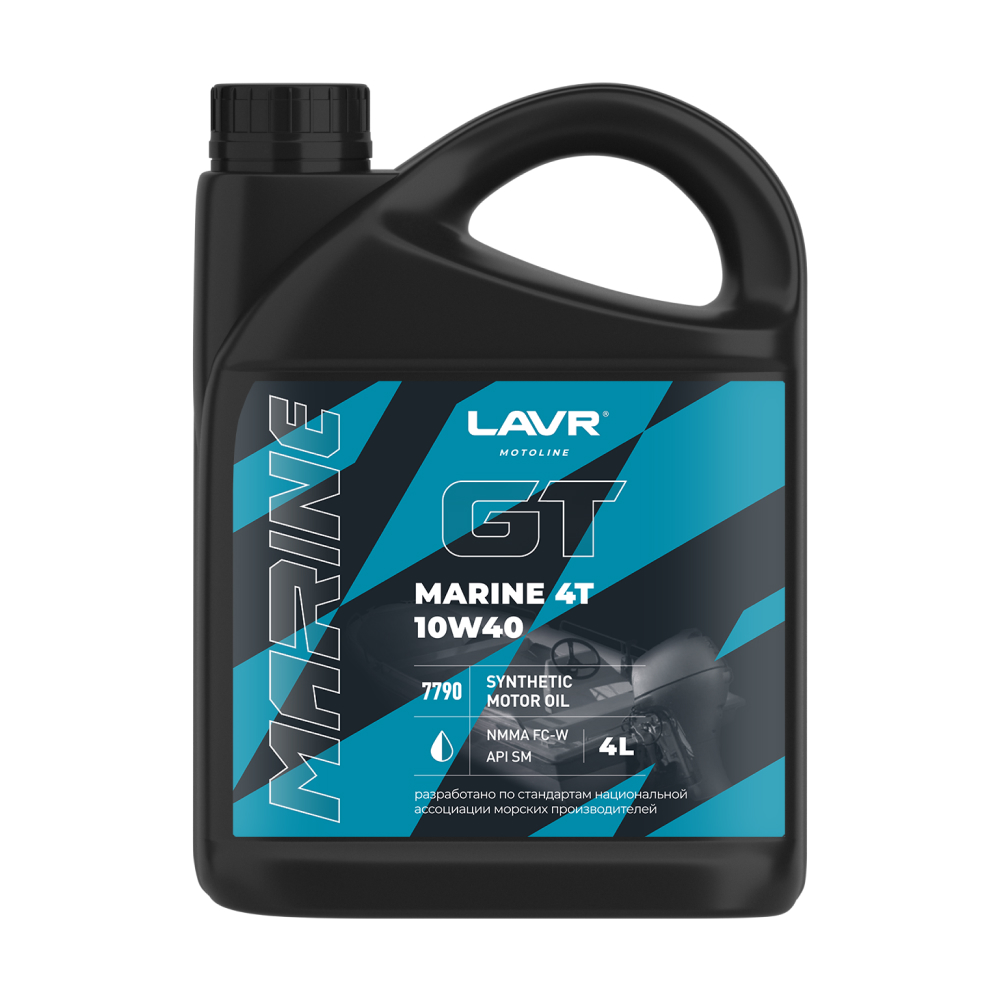 10W40 SM/FC-W LAVR MOTOLINE GT MARINE 4Т 4л от магазина Лубриком