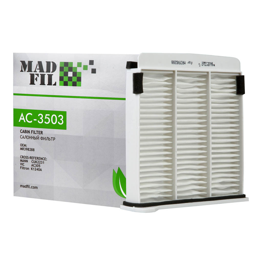 AC-3503 Салонный фильтр (MR398288) MADFIL от магазина Лубриком