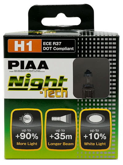 Лампа накаливания PIAA BALB NIGHT TECH 3600K HE-822 (H1) от магазина Лубриком