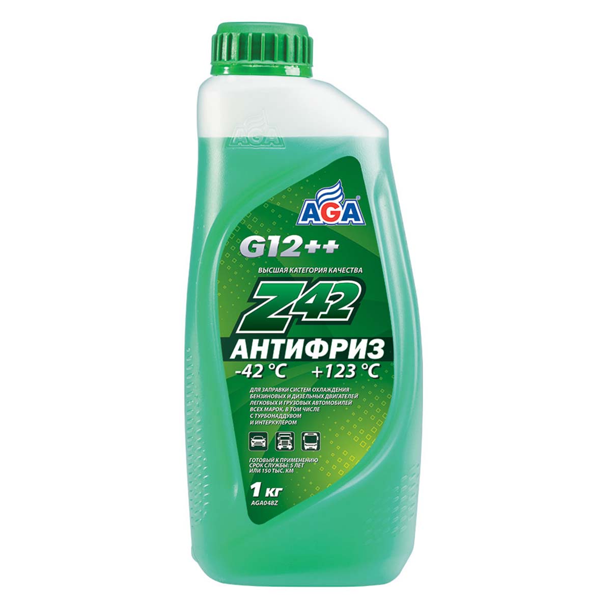 048ZAGA Антифриз Z42 1кг зеленый (-42С) G12++ от магазина Лубриком