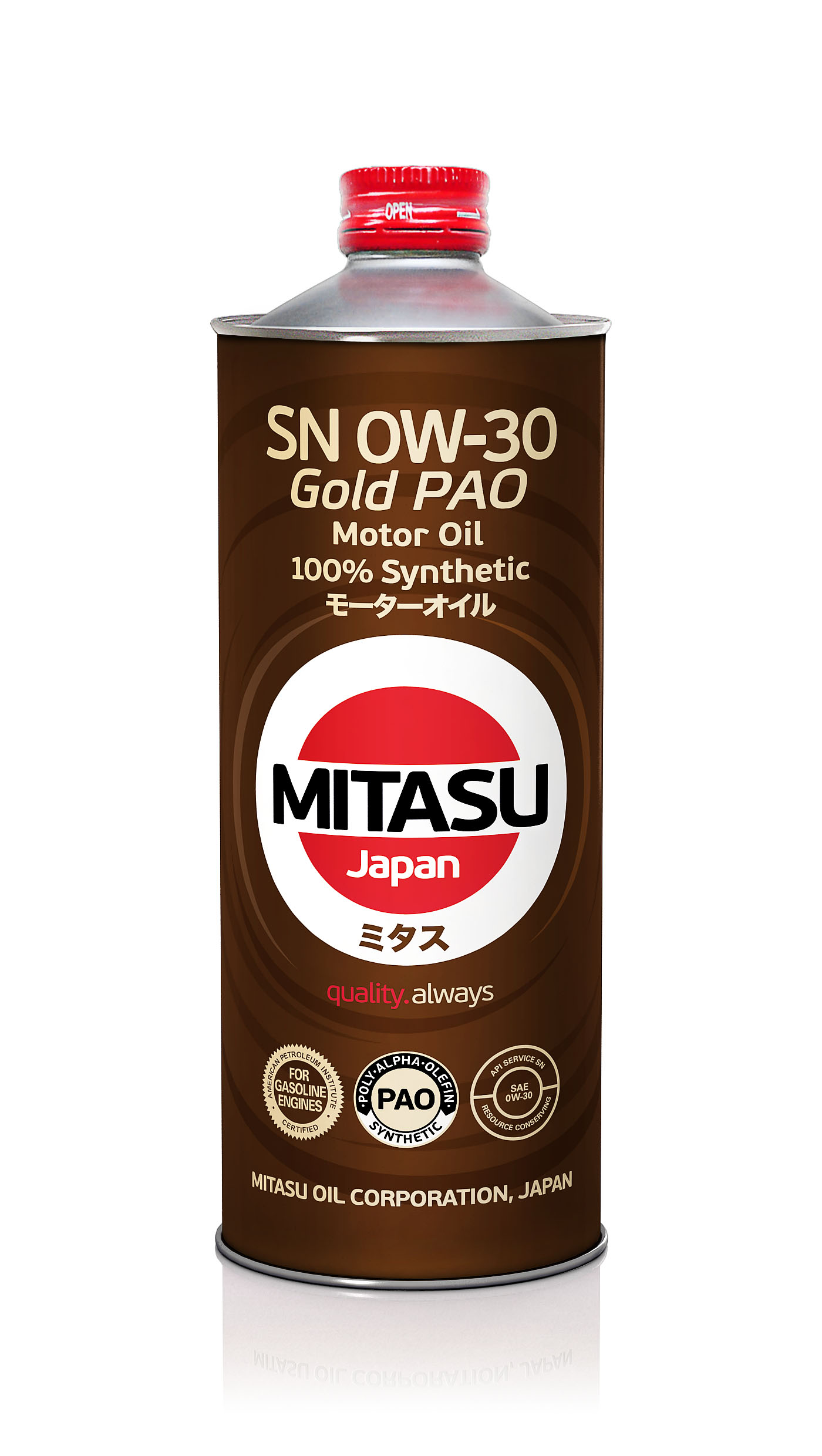 0W30 SN/GF-5 MITASU GOLD PAO 1л синтетическое от магазина Лубриком