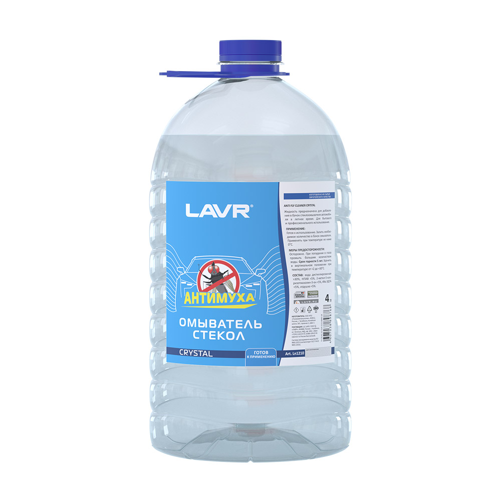 1210 Омыватель стекол антимуха концентрат Crystal LAVR 4л от магазина Лубриком