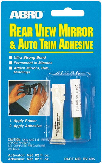 495-RV Клей зеркала заднего вида ABRO 6мл от магазина Лубриком