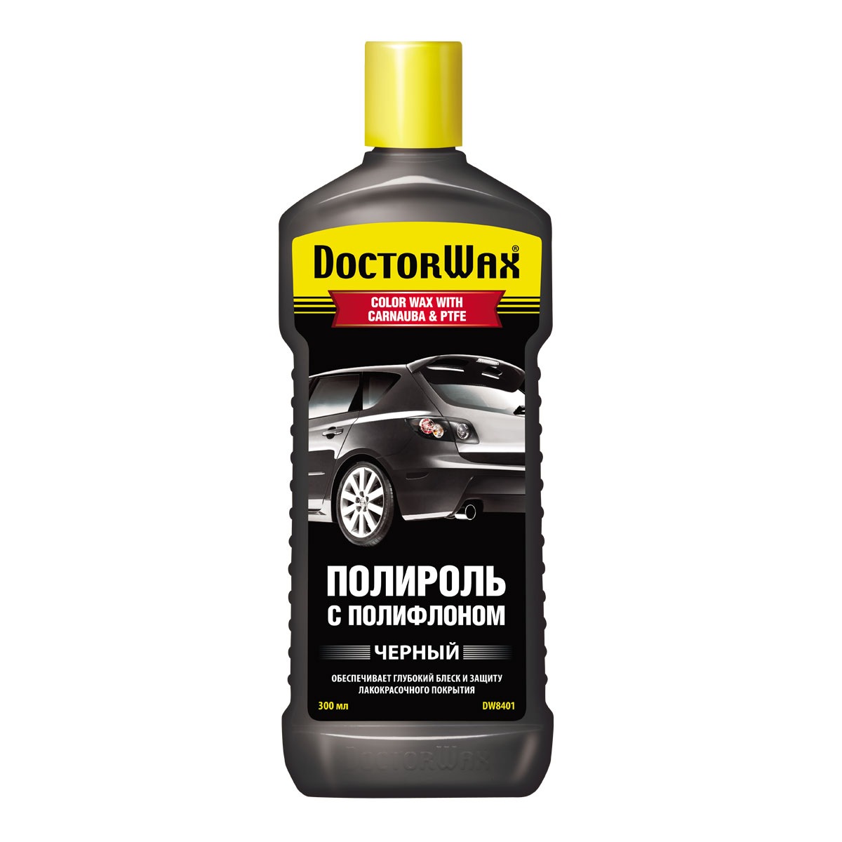 8401DW Цветная полироль с тефлоном. Черная 300мл от магазина Лубриком