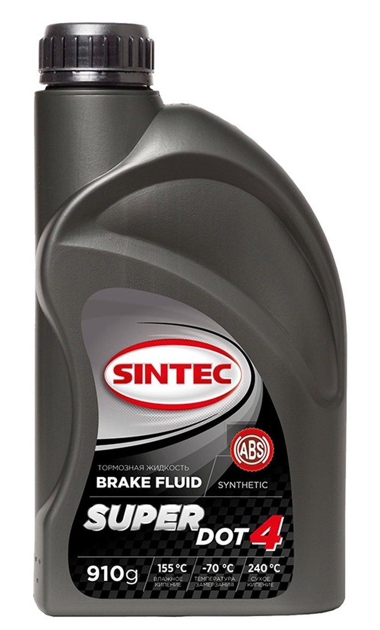 Тормозная жидкость Sintec SUPER DOT-4  910г от магазина Лубриком