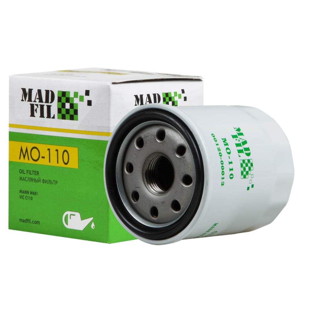 MO-110/C-110 Фильтр масляный (00120-00013) MADFIL от магазина Лубриком