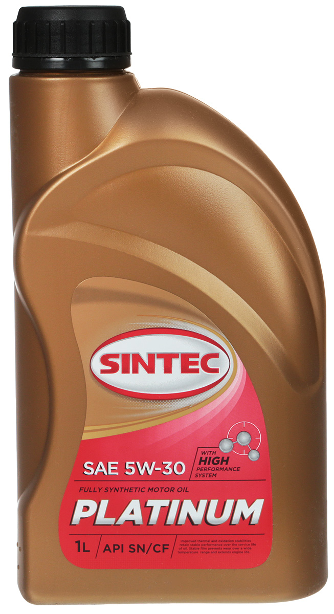 5W30 SL/CF SINTEC PLATINUM 1л синтетическое от магазина Лубриком