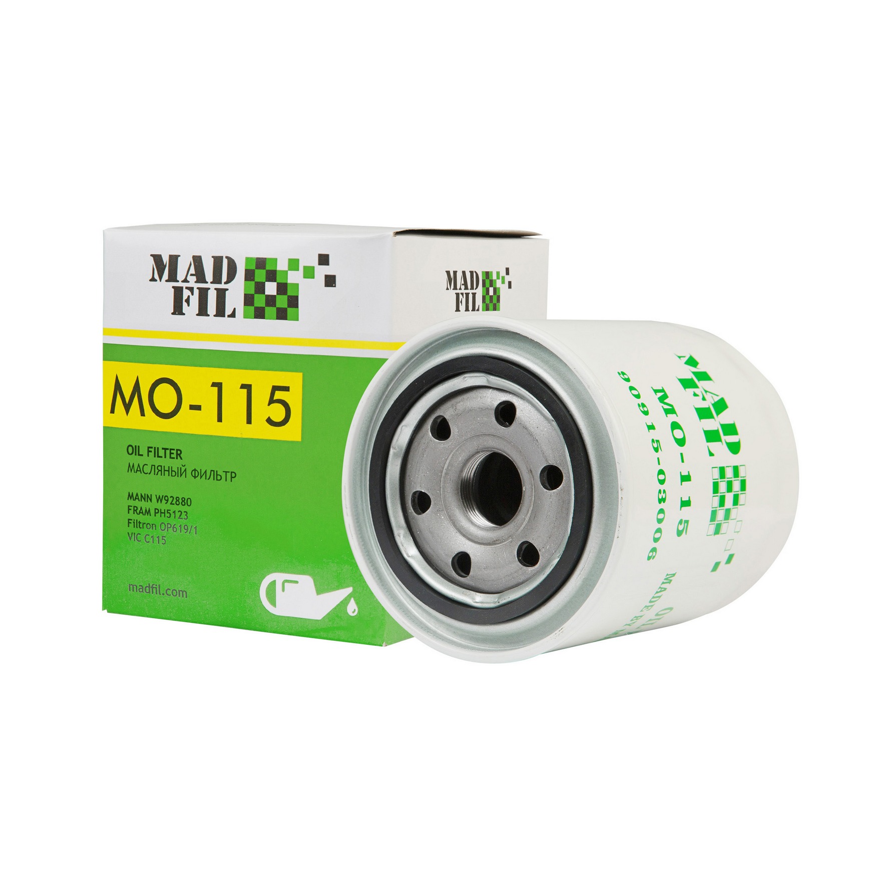 MO-115/C-115 Фильтр масляный (90915-03006) MADFIL от магазина Лубриком