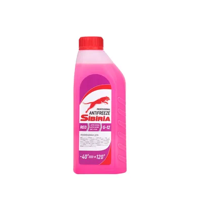 Антифриз SIBIRIA ANTIFREEZE G12+ red -40 1кг от магазина Лубриком