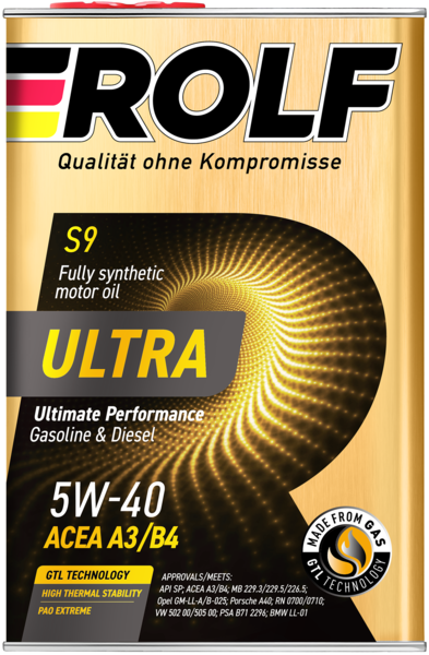 5W40 A3/B4 SP ROLF ULTRA 4л (металл) синтетическое от магазина Лубриком