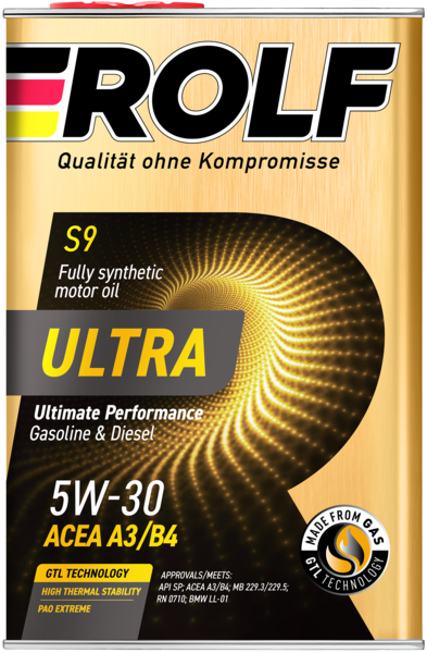 5W30 A3/B4 SP ROLF ULTRA 4л (металл) синтетическое от магазина Лубриком