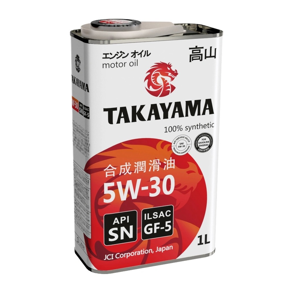 5W30 SN/GF-5 TAKAYAMA 1л синтетическое от магазина Лубриком