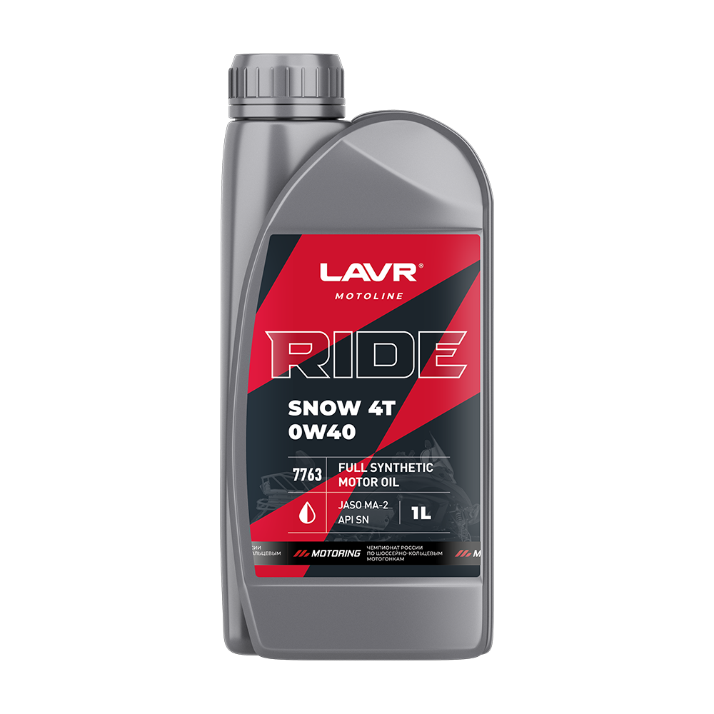 0W40 SN/MA2 LAVR MOTOLINE RIDE SNOW 4T 1л от магазина Лубриком
