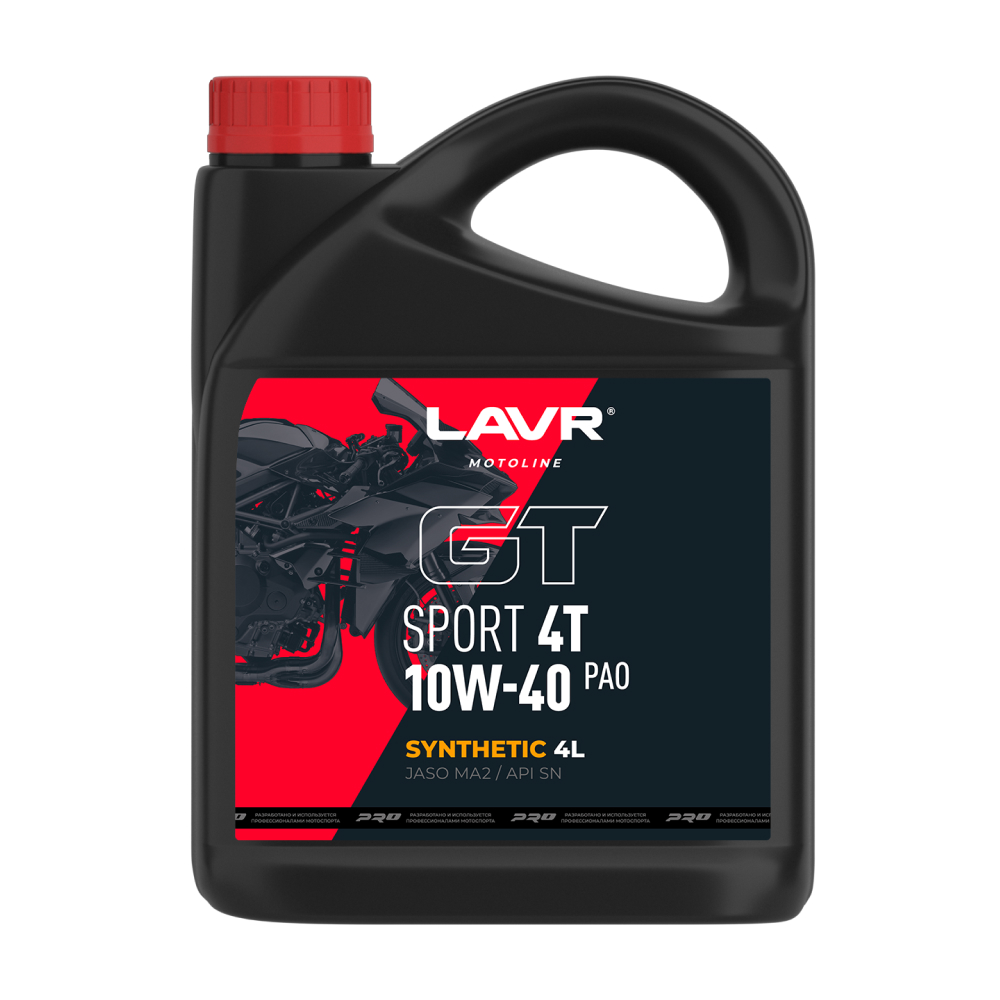 10W40 SN LAVR MOTOLINE GT SPORT 4T 4л от магазина Лубриком