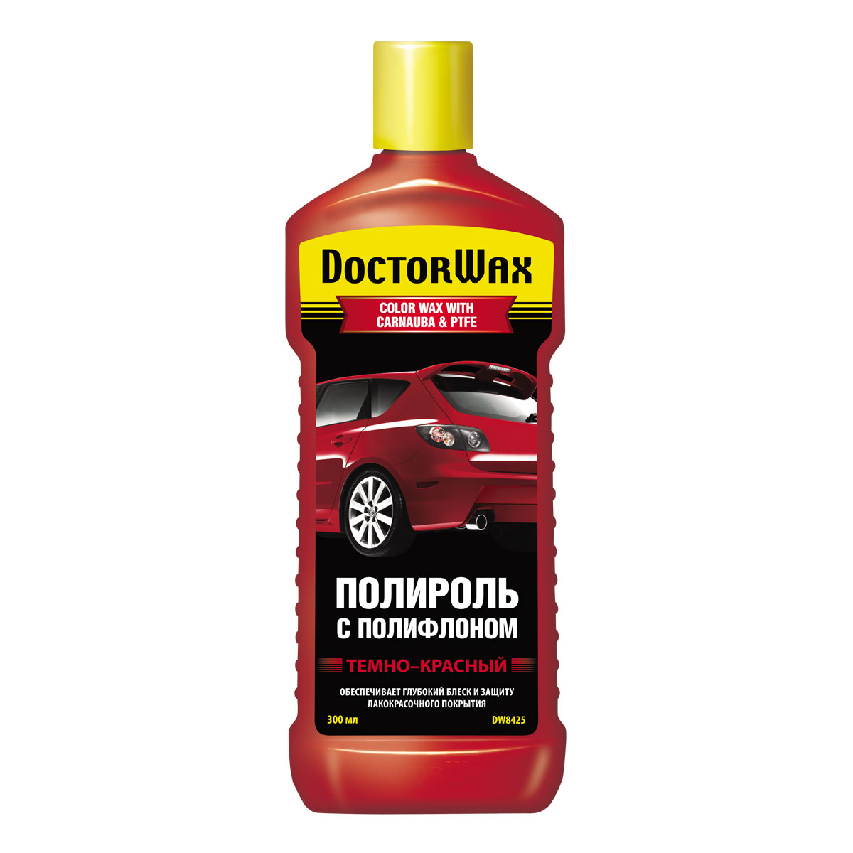 8425DW Цветная полироль с тефлоном. Темно-красная 300мл от магазина Лубриком