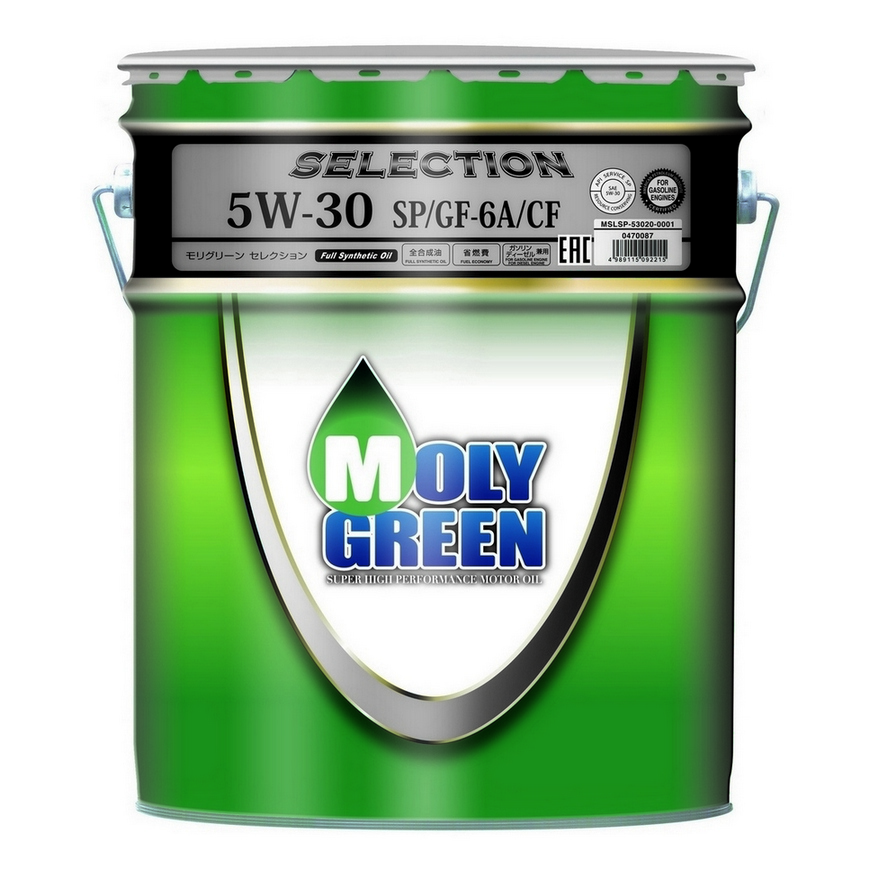 5W30 SP/GF-6A/CF MOLYGREEN SELECTION 20л синтетическое от магазина Лубриком