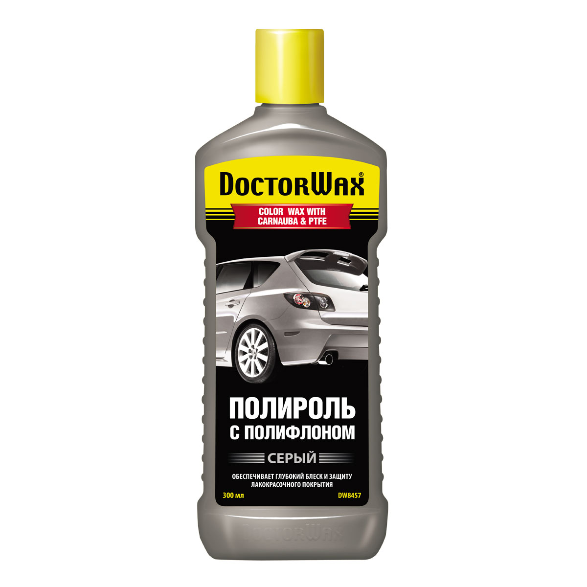 8457DW Цветная полироль с тефлоном. Серая 300мл от магазина Лубриком