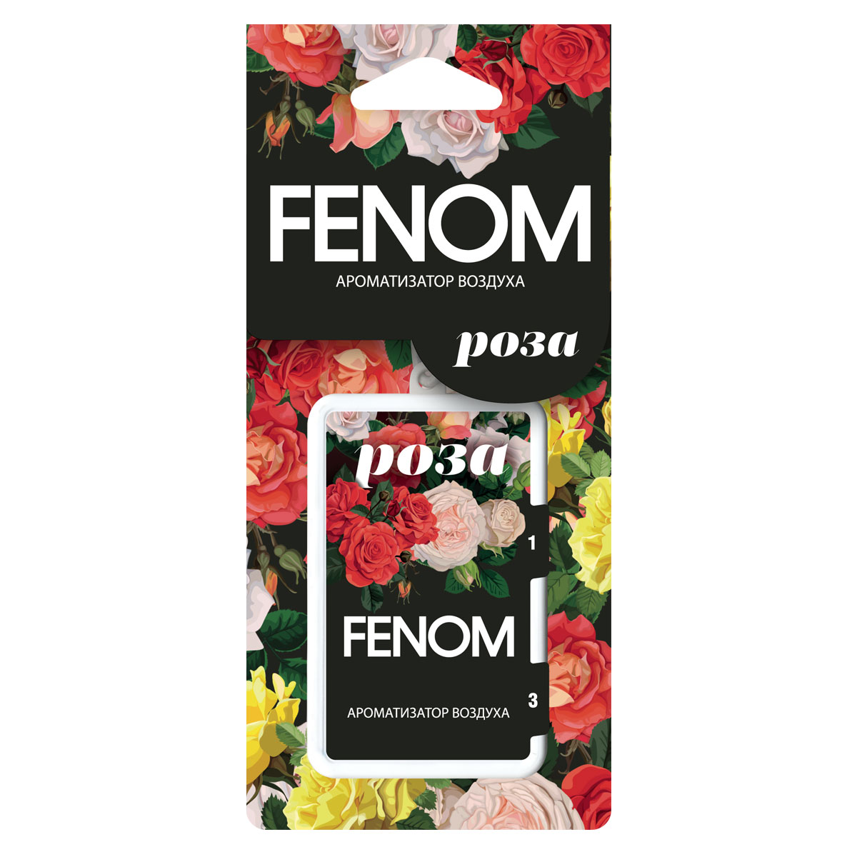 539FN Ароматизатор воздуха подвесной.Роза FENOM от магазина Лубриком
