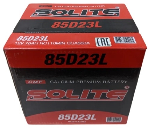 85D23L 70Ah CCA 580 SOLITE  от магазина Лубриком