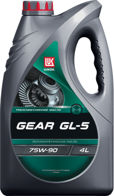 75W90 GL-5 LUKOIL GEAR 4л п/синтетическое от магазина Лубриком