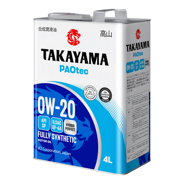 0W20 SP/GF-6A TAKAYAMA PAOTEC 4л (металл) синтетическое от магазина Лубриком