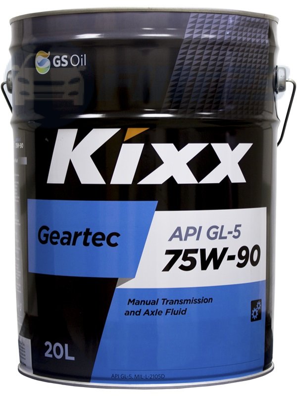 75W90 GL-5 KIXX GEARTEC 20л от магазина Лубриком