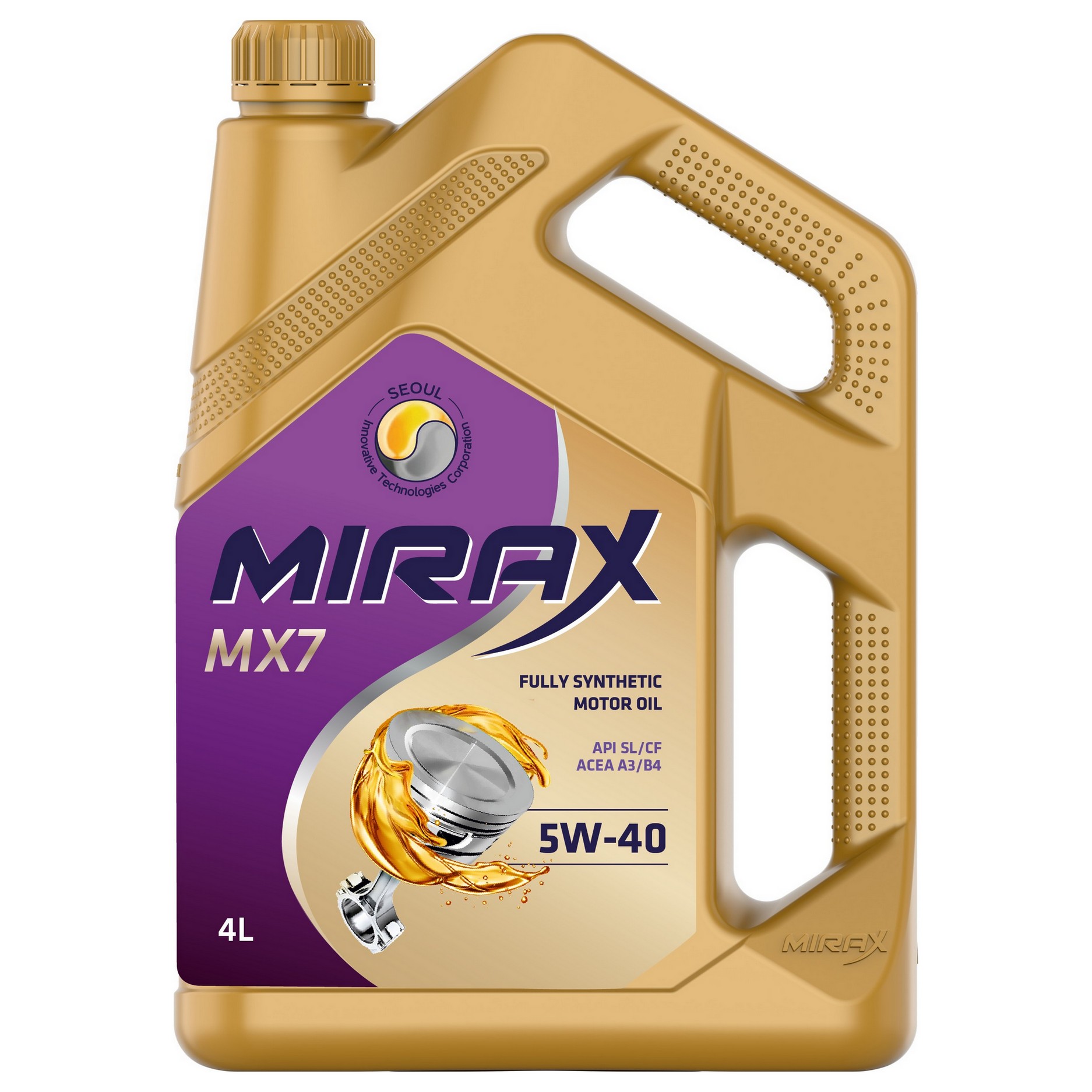 5W40 A3/B4 SL/CF MIRAX MX7 4л синтетическое от магазина Лубриком